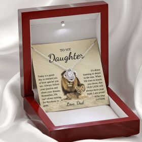 To My Beautiful Daughter Necklace, Valentines Day Gift for Daughter