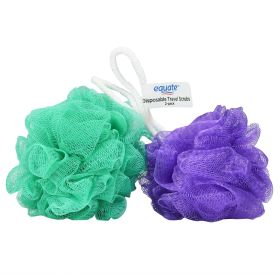 Equate Bath Poufs, 2 Ct