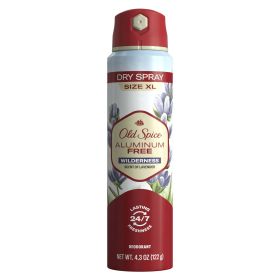 Old Spice Aluminum Free Dry Spray, Wilderness, 4.3 oz