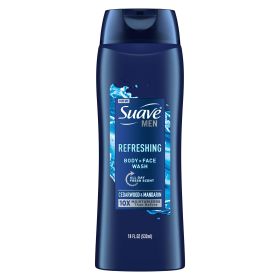 Suave Men Face & Body Wash;  Refreshing;  18 oz