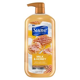 Suave Essentials Gentle Body Wash;  Milk & Honey;  30 oz