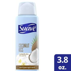 Suave Dry Spray 48H Protection Coconut Kiss Antiperspirant Deodorant;  3.8 oz