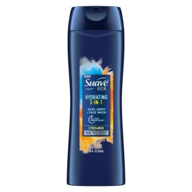 Suave Men 3 in 1 Mens Body Wash;  Hair;  Face and Body Wash;  18 oz