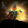 Waterproof Iron Scarecrow Shape Solar Powered Stake Light for Party Garden Yard Park Lawn