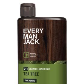 Every Man Jack Thickening Tea Tree 2-in-1 Shampoo and Conditioner for Men, 13.5 oz