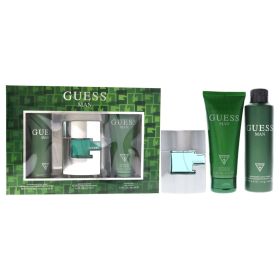 Guess Man by Guess for Men - 3 Pc Gift Set 2.5oz EDT Spray, 6oz Deodorizing Body Spray, 6.7oz Shower Gel