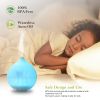 330ml Cool Mist Humidifier Ultrasonic Aroma Essential Oil Diffuser w/7 Color LED Lights Waterless Auto Off