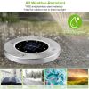 4Pcs Solar Powered Ground Light Outdoor IP65 Waterproof Buried In-Ground Lamp Decorative Path Deck Lawn Patio Lamp