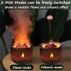 Volcano Humidifier 360ml Aromatherapy Diffuser with Flame and Volcano Mist Mode