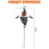 Waterproof Iron Scarecrow Shape Solar Powered Stake Light for Party Garden Yard Park Lawn