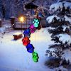 1pc, Paw Print Solar Wind Chimes For Outside, Dogs Cat Pet Paw Print Remembrance Wind Chimes,Waterproof Color Changing Solar Hanging Lights,Sympathy G