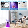 5L/1.32Gal Humidifiers Top Fill Cool Mist Humidifier with Essential Oils Diffuser Filter 360¬∞ Rotatable Outlet Nozzle 1-8 Hours Timer 1-3 Level Mist