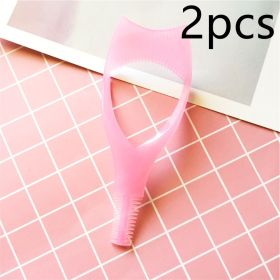 Three Dimensional Three In One Eyelash Card Eyeliner Assistant (Option: Pink-2PCS)