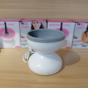 Electric Rechargeable Makeup Tools Cleaning Gadget (Option: White Gray)