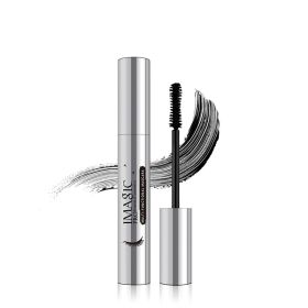 Plastic Silver Tube Mascara Thick Curl Gourd Brush (Option: Black English Version)