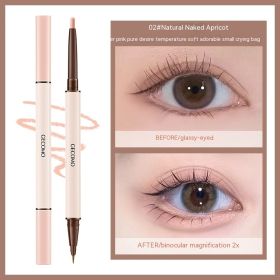 Three-dimensional Star Eyes Double-headed Eye Shadow Pen Makeup (Option: Born Nude Apricot)