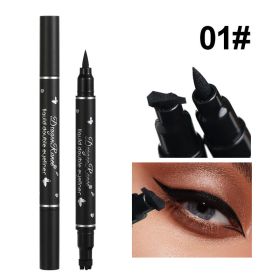 Double Headed Star Seal Eyeliner Pen Waterproof And Non Smudging (Option: 1 Lazy)