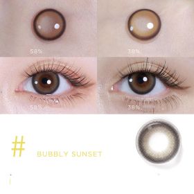 Mini Series Daily Color Contact Lenses (Option: Champagne Sunset-350Degree)