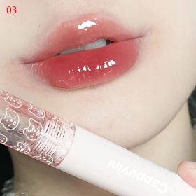 Bubble Lip Glaze Mirror Water Light Glass Lip Glaze Female (Option: 03Strawberry Balloon)