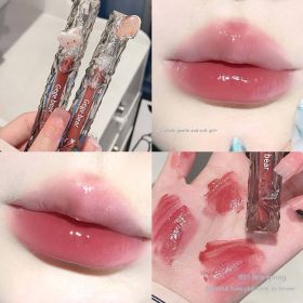 Crystal Transparent Diamond Light Mirror Lip Lacquer White (Option: Late Spring)