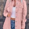 Solid Classic Fall & Winter Jacket, Casual Button Front Long Sleeve Outerwear, Women's Clothing