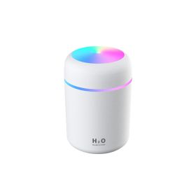 1pc Mini Air Humidifier 300ml; USB Desktop Humidifier; Ultrasonic Aromatherapy Essential Oil Diffuser; Ultra Quiet; Suitable For Car; Bedroom; Office (Color: White)