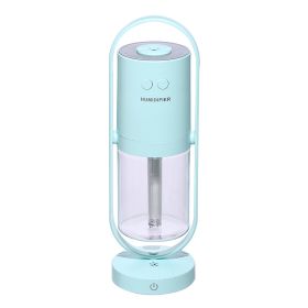 Magic Negative Air Ion Humidifier Ultrasonic Essential Oil Diffuser Cool Mist Air Purifier 7 Color Lights (Color: sky blue)