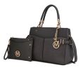 MKF Collection Tenna Satchel Handbag With Wallet Vegan Leather Crossover Womens Purse by Mia k