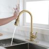 Touch Kitchen Faucet with Pull Down Sprayer,Single Handle High Arc  Pull out Kitchen Faucet,Single Level Stainless Steel Kitchen Sink Faucets with Pul