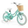 16" Kid's Bike with Training Wheels and Adjustable Handlebar Seat