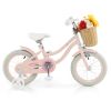 14" Kid's Bike with Training Wheels and Adjustable Handlebar Seat