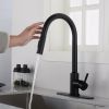 Touch Kitchen Faucet with Pull Down Sprayer; Single Handle High Arc  Pull out Kitchen Faucet; Single Level Stainless Steel Kitchen Sink Faucets with P