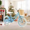 14" Kid's Bike with Training Wheels and Adjustable Handlebar Seat