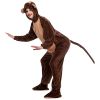 Monkey Halloween Costume Adult Onesie One Piece Cosplay Suit Women and Men