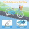 16" Kid's Bike with Training Wheels and Adjustable Handlebar Seat