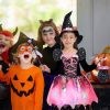 Girls' Light-Up Witch Costume 5-Piece Halloween Set Carnival Party