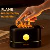 3D Flame Humidifier, Portable Silent Aromatherapy Essential Oil Diffuser With Flame Night Light For Home, Office, Kids Bedroom 250ml Cool Mist Humidif