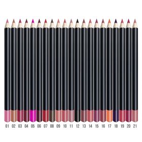 Lip Liner 3 In 1 Multifunctional Eyeliner Eyebrow Line 21 Color Wood (Option: 04Rosewood)